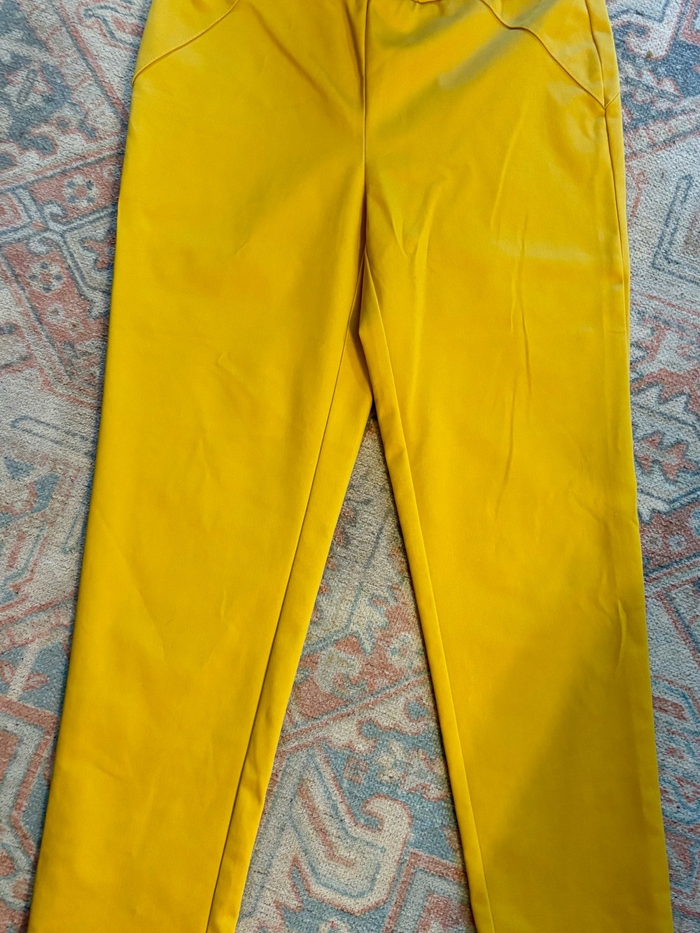 Calvin Klein women mustard Yellow Pull-On slacks